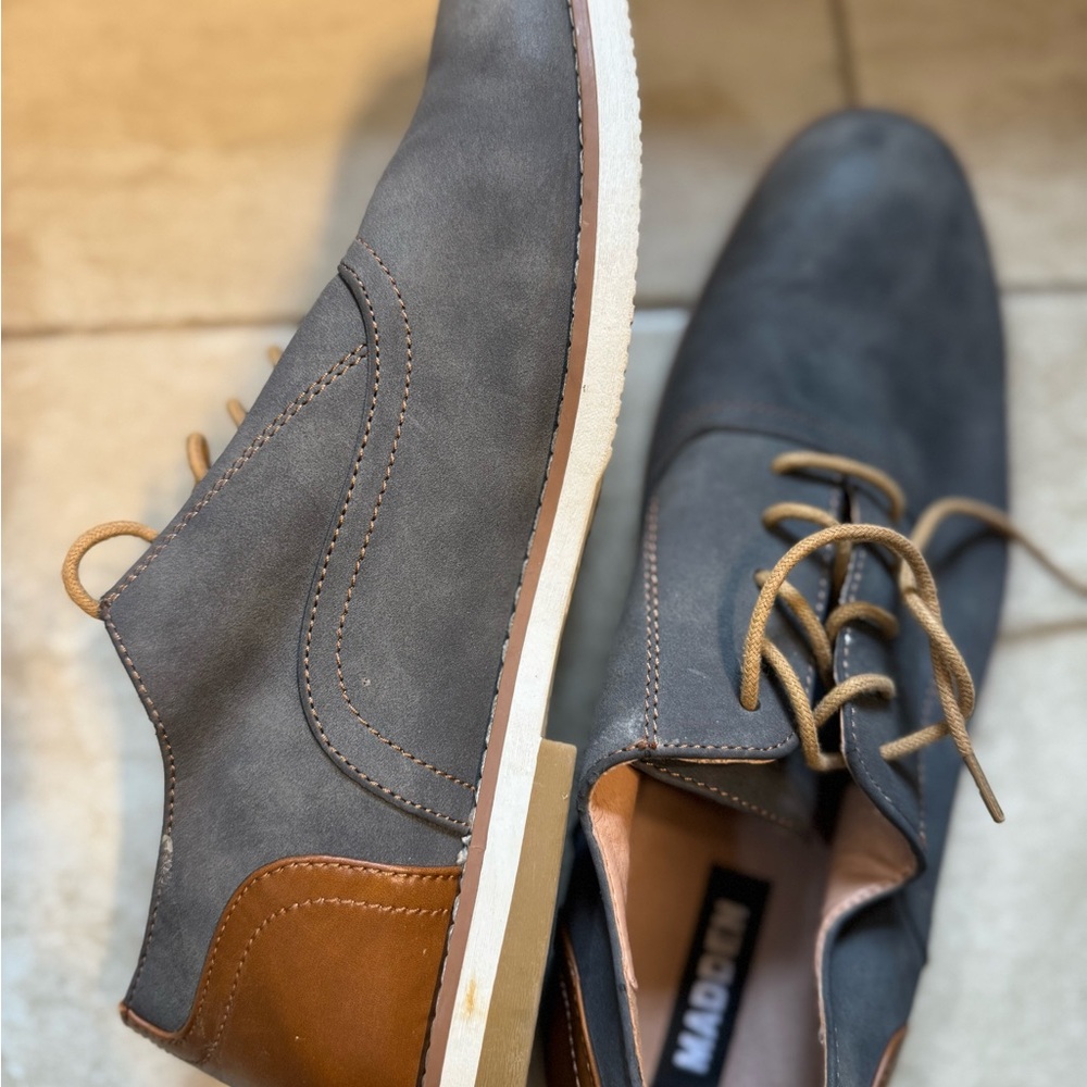 Men’s Madden dress Shows Blue Brown 11.5